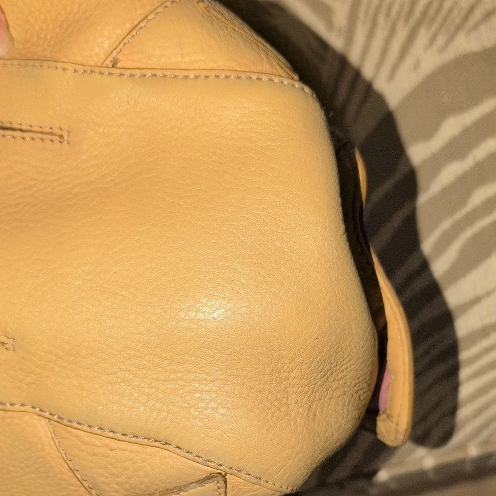 Cole Haan Beige Leather Satchel - Vintage - 2006